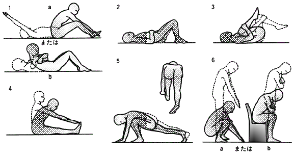 腰痛体操の図