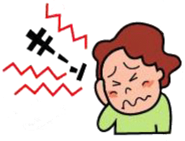 耳鳴りで悩む様子