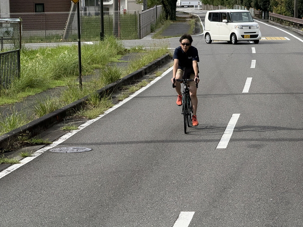 キッズ2.195km 自転車によるコース計測