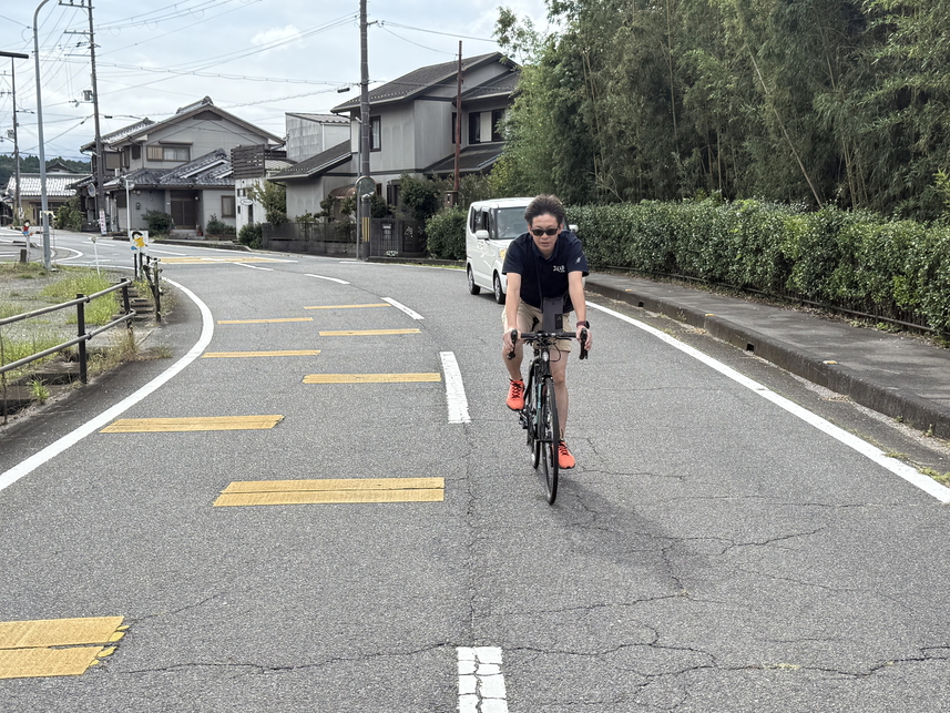 キッズ2.195km コース計測の様子